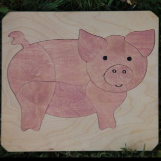 Puzzle cochon - Atelier de bois chantourné - Beurières - Artisanat auvergne
