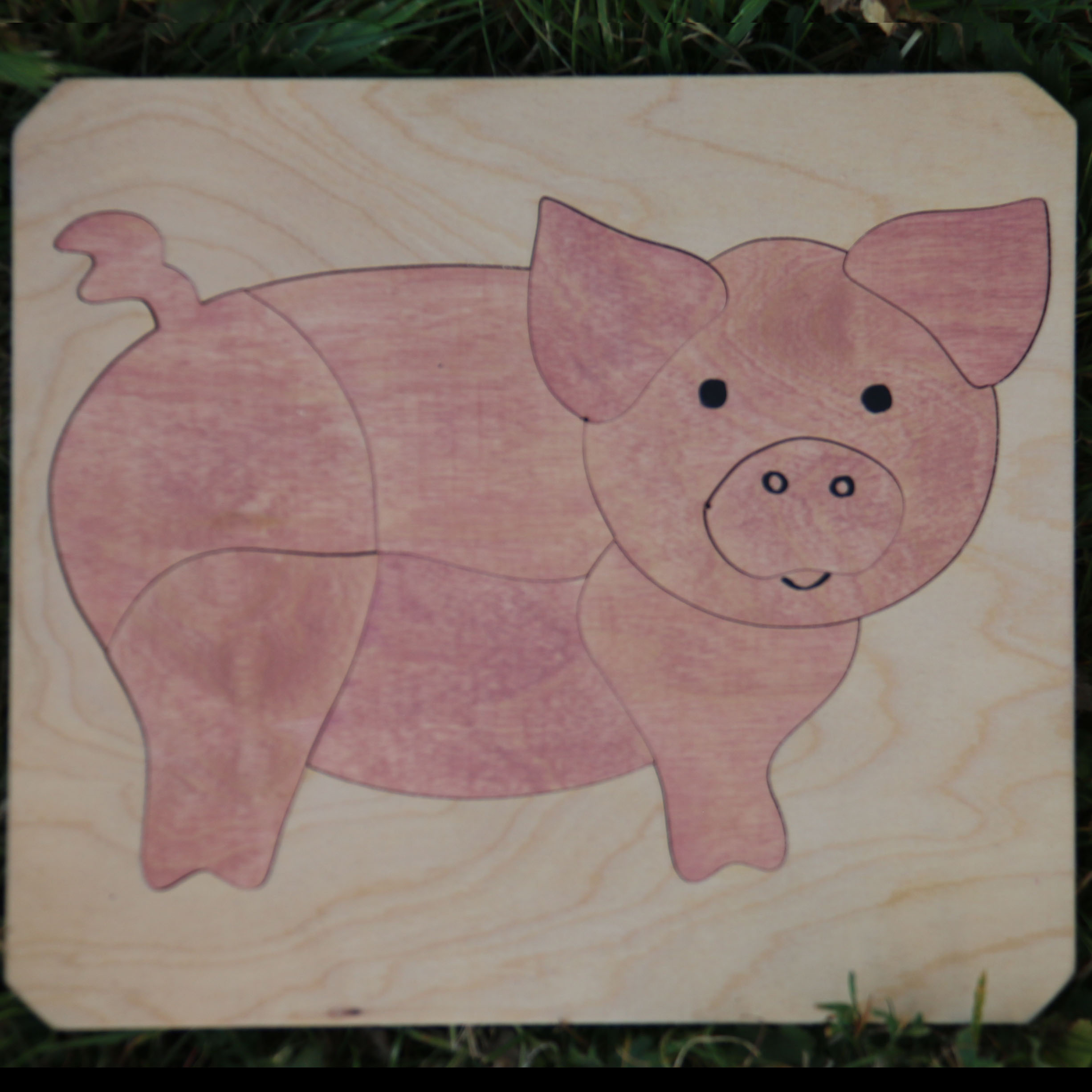 Puzzle cochon - Atelier de bois chantourné - Beurières - Artisanat auvergne