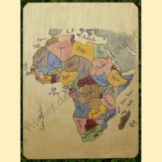 Puzzle Afrique par l'Atelier de bois chantourné