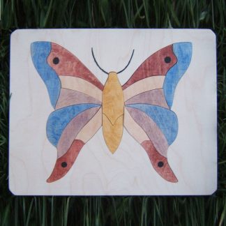 Puzzle en bois écologique - Puzzle papillon - Atelier de bois chantourné