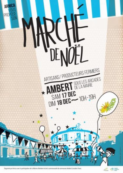 Marché de Noël, Ambert, Livradois-Forez, Auvergne, artisans, producteurs fermiers