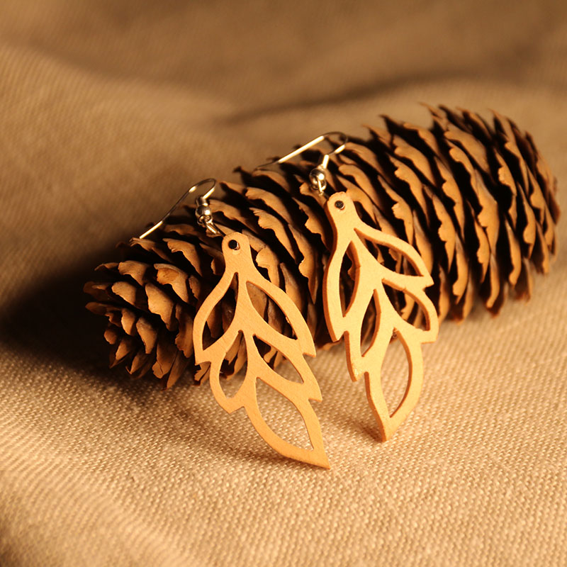 Boucles d'oreilles - Feuille